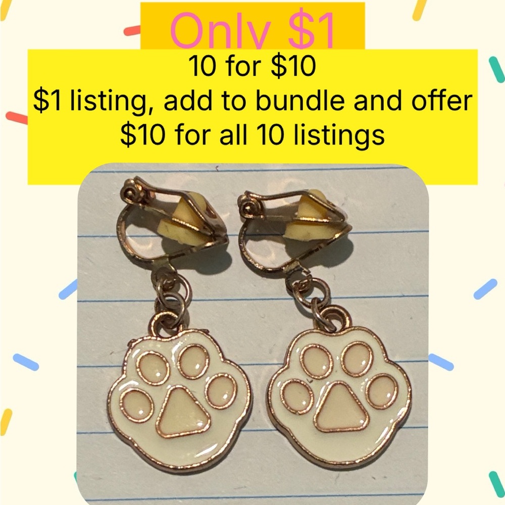 Cute Paw Print Earrings